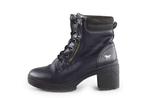 Mustang Veterboots in maat 38 Zwart | 5% extra korting, Verzenden, Zwart, Overige typen, Zo goed als nieuw