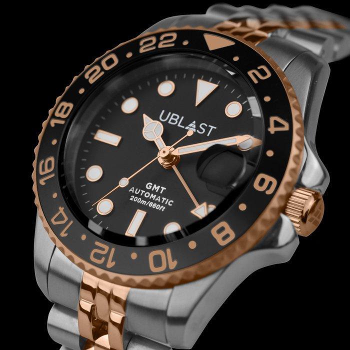 Ublast - Automatic Diver GMT - 20 ATM - UBDGMJ40BGB - Heren, Handtassen en Accessoires, Horloges | Heren