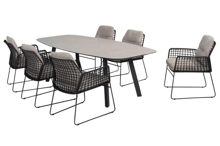 Taste by 4 Seasons Rhodos tuinset met Manolo tuintafel, Tuin en Terras, Tuinsets en Loungesets