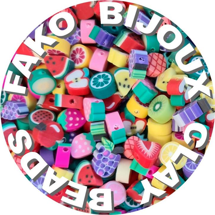 Fako Bijoux - Klei Kralen Fruit - Figuurkralen - Kleikralen, Hobby en Vrije tijd, Kralen en Sieraden maken, Verzenden