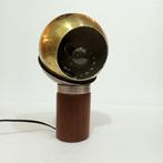 Lampe de table - Œil - Acier, Laiton, Bois