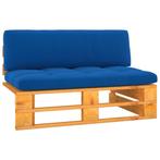 vidaXL Tuinmiddenbank pallet honingbruin geïmpregneerd, Tuin en Terras, Verzenden, Nieuw