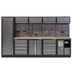 Werkbank set met hardhouten blad, gereedschapskast,, Doe-het-zelf en Bouw, Werkbanken, Ophalen of Verzenden, Nieuw