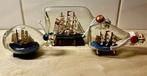 Maritieme objecten (3) - Glas, Hout- Handmade Deens tallship