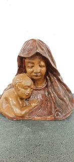 P. Invernizzi - sculptuur, Maternità - 24 cm - Aardewerk, Antiquités & Art, Antiquités | Livres & Manuscrits
