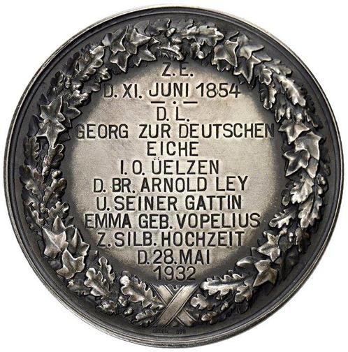 Allemagne, Prusse Wilhelm II 1888-1918. AR Medal 25th, Postzegels en Munten, Munten en Bankbiljetten | Toebehoren