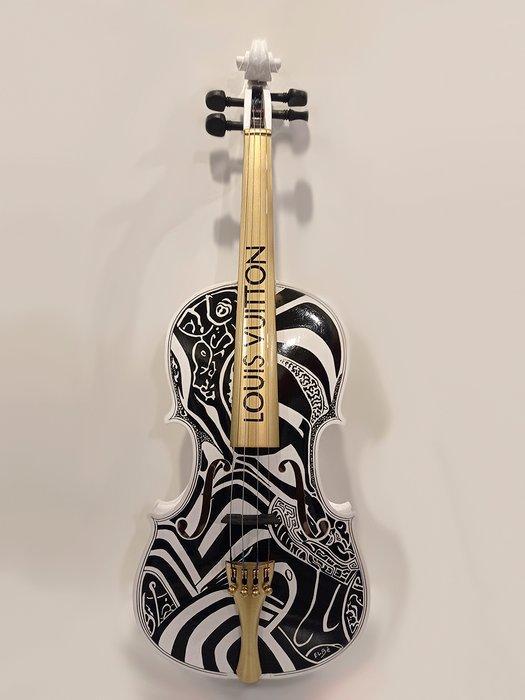 ELBé - Violon en bois 4/4 customisé à la main, Antiek en Kunst, Kunst | Designobjecten