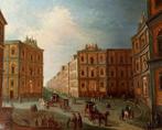 École italienne (XIX) - I Quattro Canti, o piazza Villena,, Antiquités & Art