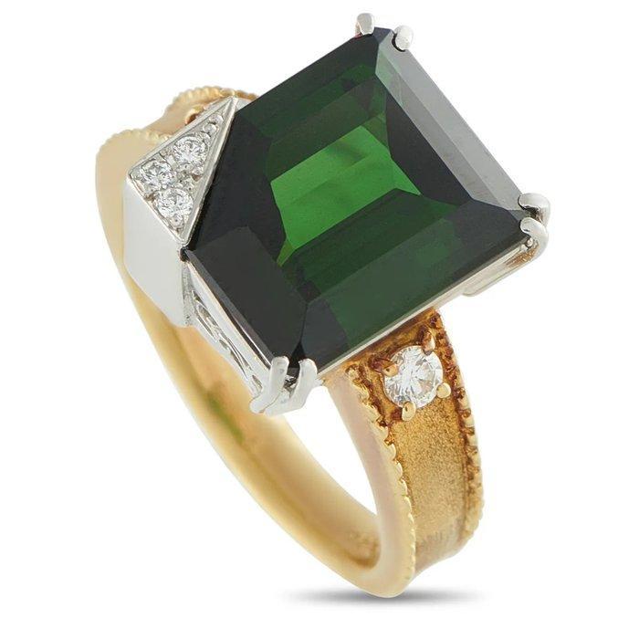 Ring - 18 karaat Geel goud, Platina, Platina en 18K geelgoud, Handtassen en Accessoires, Ringen