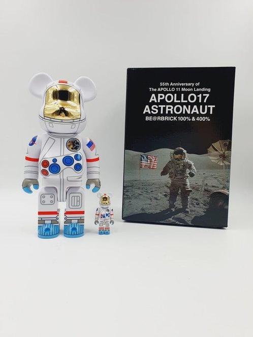 Medicom toy x  Nasa - Be@rbrick Nasa Apollo 17 400% 100%, Antiek en Kunst, Kunst | Schilderijen | Modern