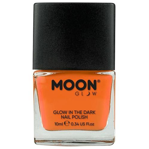 Moon Glow Glow in the Dark Nail Polish Orange 14ml, Hobby en Vrije tijd, Feestartikelen, Nieuw, Verzenden