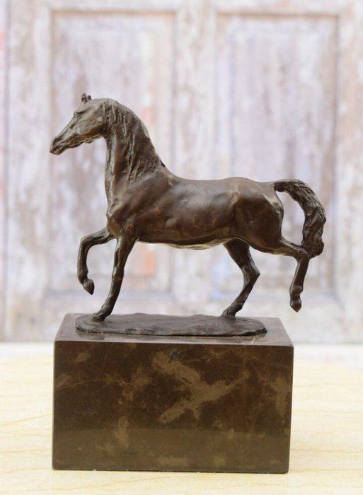sculptuur, Running Horse - 20 cm - Brons, Marmer, Antiek en Kunst, Curiosa en Brocante