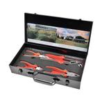 Tangenset 4 delen in metalen opbergbox, Ophalen of Verzenden