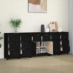 vidaXL Buffet Noir 230x35x80 cm Bois massif de pin, Verzenden, Neuf