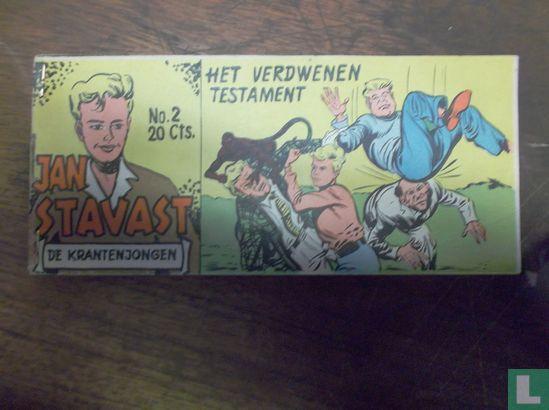 Jan Stavast [Virgola] - Het verdwenen testament - 1954, Boeken, Stripverhalen, Zo goed als nieuw, Eén stripboek, Verzenden