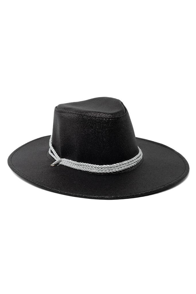 Cowboyhoed Zwart Glitter Disco Schitter Sprankel Fonkeling Z, Kleding | Dames, Carnavalskleding en Feestkleding, Nieuw, Ophalen of Verzenden