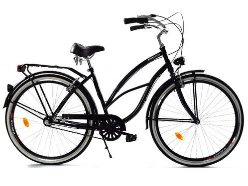 Damesfiets - beach cruiser - 28 - 3 versnellingen - zwart, Fietsen en Brommers, Fietsen | Dames | Damesfietsen, Nieuw, Ophalen of Verzenden