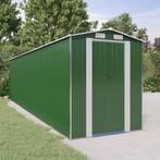 vidaXL Tuinschuur 192x772x223 cm gegalvaniseerd staal groen, Tuin en Terras, Verzenden, Nieuw