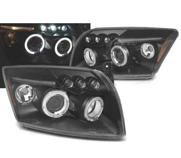 PHARES POUR DODGE CALIBER 06-12 ANGEL EYES LED NOIR, Auto-onderdelen, Verzenden, Nieuw