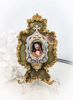 Antiek Wijwatervat - 1850-1900 - Onyx, cloisonné email en