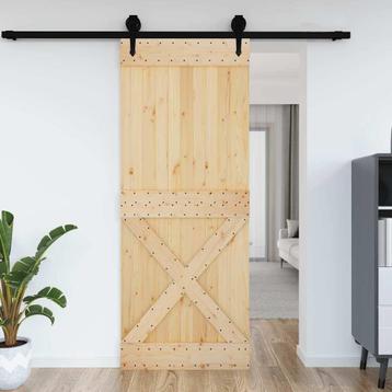 vidaXL Deur NARVIK 90x210 cm massief grenenhout, Verzenden