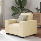 vidaXL Sofastoel Crème 60 cm Stof, Huis en Inrichting, Zetels | Zetels, Verzenden, Nieuw