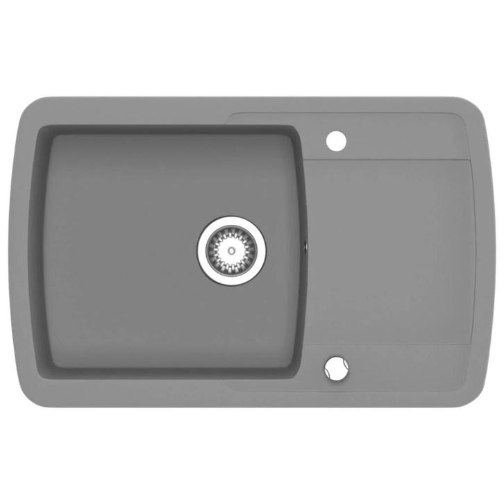 Graniet Spoelbak | OP = OP | Nu 55% Korting, Huis en Inrichting, Keuken | Complete keukens, Graniet of Steen, Grijs, Nieuw, Verzenden