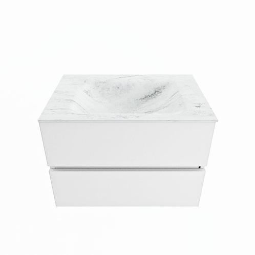 MONDIAZ VICA-DLUX 70cm badmeubel onderkast Talc 2 lades., Doe-het-zelf en Bouw, Sanitair, Overige typen, Nieuw, Ophalen of Verzenden