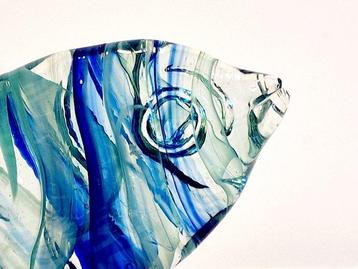Statue, Glazen vis - glaskunst - 10 cm - Verre, Antiek en Kunst, Antiek | Glaswerk en Kristal