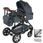 tectake Combi-kinderwagen Mats, opvouwbaar, 5-puntsgordel -, Verzenden