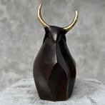 Beeld, FREE SHIPPING EU MAINLAND - Abstract Buffalo, Bronze