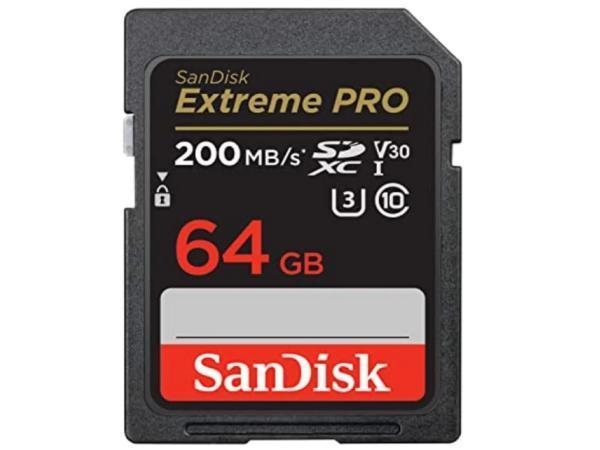 Veiling - SanDisk Extreme Pro - SDXC - 64 GB - 200/90 MB/s -, Audio, Tv en Foto, Foto | Geheugenkaarten