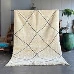 Wit Marokkaans Beni ourain-tapijt - Handgeweven, Maison & Meubles