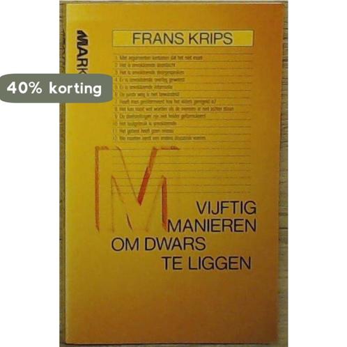 50 MANIEREN OM DWARS TE LIGGEN 9789027461940 Krips, Boeken, Studieboeken en Cursussen, Gelezen, Verzenden