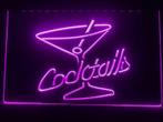 Cocktails neon bord lamp verlichting reclame lichtbak cockta, Verzenden, Nieuw