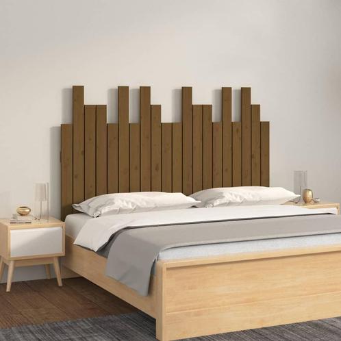 vidaXL TÃªte de lit murale Marron miel 127,5x3x80 cm, Maison & Meubles, Chambre à coucher | Lits, Neuf, Envoi