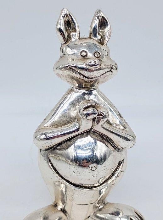 Beeldje - Canguro - Bedekt met zilver, Antiquités & Art, Antiquités | Argent & Or