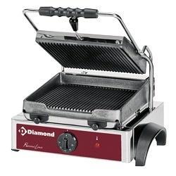 Contactgrill/Paninigrill | Geribd 255x255mm | 1.8kW |, Zakelijke goederen, Horeca | Keukenapparatuur, Nieuw in verpakking, Verzenden