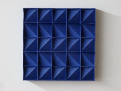 Hans Meeuwsen - 2023-110 Indisch blauw minimalistisch, Antiek en Kunst, Kunst | Schilderijen | Modern