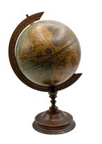 Terrestrial library globe - Legendarische oude kaart -, Antiek en Kunst