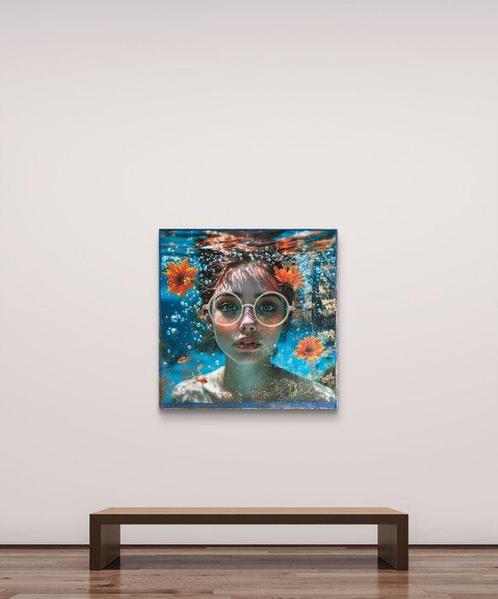 Nicole Lubbers - Where Silence Sees XL, Antiek en Kunst, Kunst | Schilderijen | Modern
