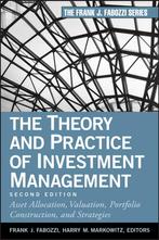 Theory & Practice Investment Management 9780470929902, Boeken, Zo goed als nieuw, Frank J Fabozzi, Markowitz, Verzenden