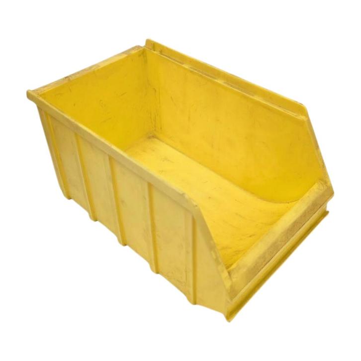 Magazijnbak 260x150x130 mm geel pp gebruikt, Zakelijke goederen, Horeca | Overige, Ophalen of Verzenden