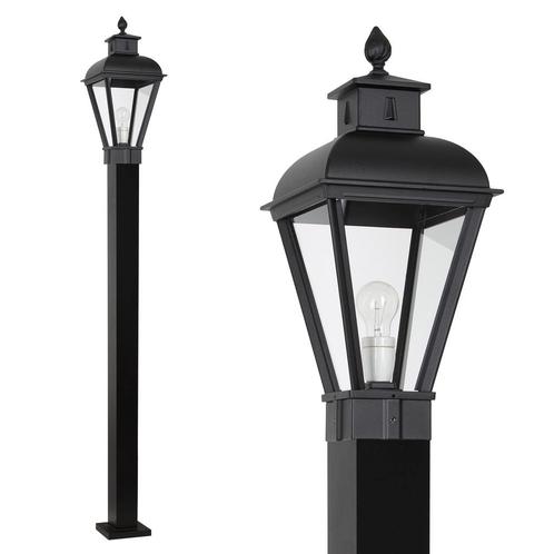 Tuinverlichting klassiek Vondel Lantaarn Zwart, Tuin en Terras, Buitenverlichting, Verzenden