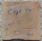 Tegel - Antieke tegel met fruitschaal - 1600-1650, Antiek en Kunst