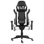 vidaXL Gamestoel draaibaar PVC wit, Huis en Inrichting, Stoelen, Verzenden, Nieuw