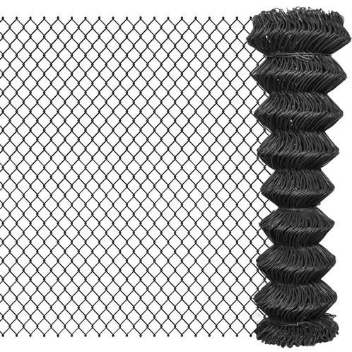 vidaXL Gaashek 15x1,5 m staal grijs, Tuin en Terras, Tuinhekken en Hekwerk, Nieuw, Verzenden