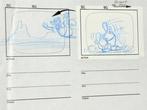 Walt Disney - Originele animatietekening, storyboardpagina -