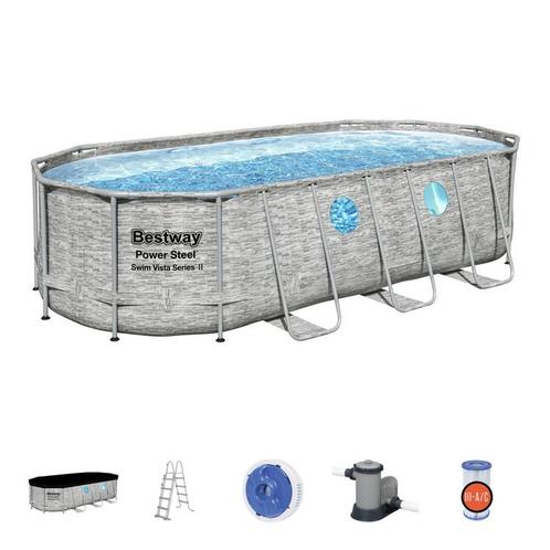 Bestway Power Steel Zwembad - Corrosiebestendig en Lekbes..., Tuin en Terras, Zwembaden, Nieuw, Ophalen of Verzenden