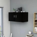 vidaXL Hangkast 80x39x40 cm bewerkt hout zwart, Huis en Inrichting, Kasten | Wandmeubels, Verzenden, Nieuw